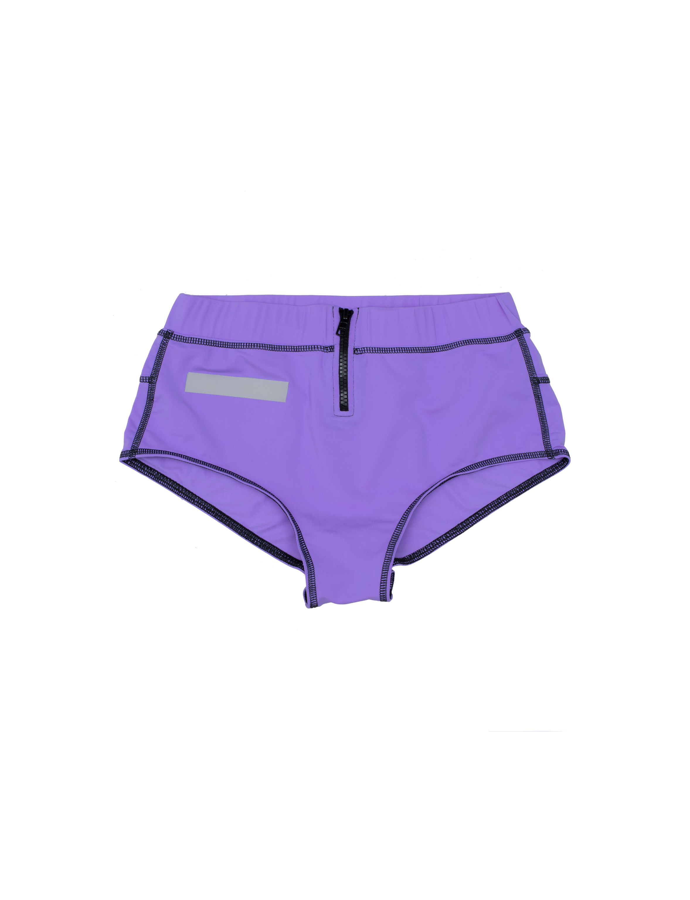 violet swim shorts